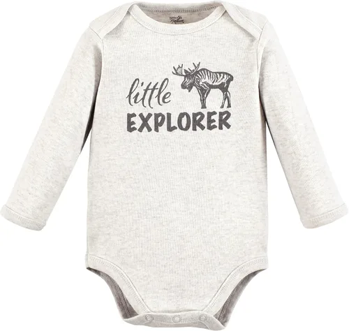 Vista 3 de Touched by Nature baby-girls Organic Cotton Long-sleeve Bodysuits