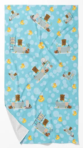 Vista 101 de Caroline's Treasures WDK5738BTLG Airedale - Toalla de baño grande para bañera