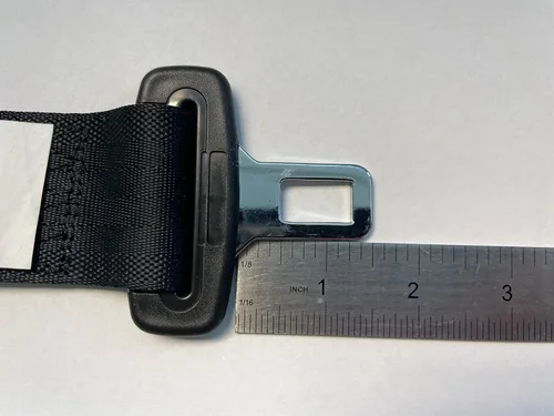 Vista 8 de Blue Buckle Boss Classic II - Bloqueo para cinturón de seguridad y protector de cinturón de seguridad, fabricado con ácido poliláctico fuerte Azul