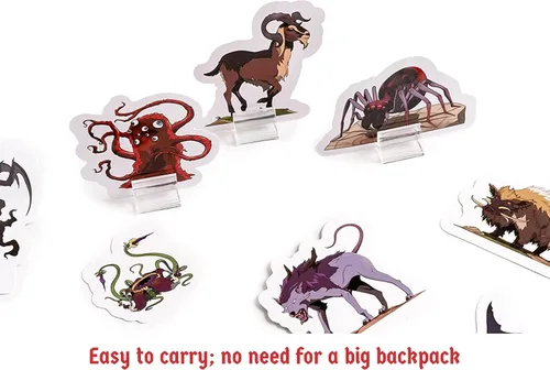 Vista 2 de Hexers Bestias monstruo y animales DM Starter Set plano 2D Miniaturas para juegos de mesa Compatible con Dungeons and Dragons D&D DND Pathfinder RPG