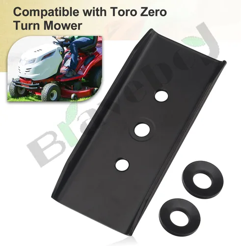 Vista 7 de Braveboy Paquete de 2 refuerzos de hoja 106-2248-03 / 26-0671 3290-465 Kit de arandela de tornillo de cabeza hexagonal compatible con Toro, Exmark