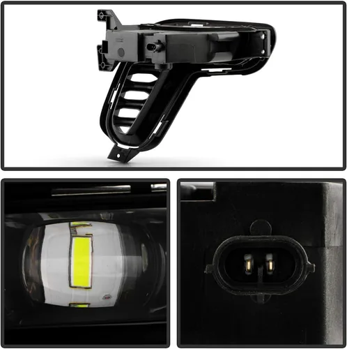 Vista 3 de KEEKPO - Para 2021 2022 2023 2024 2025 Dodoge Durango Luces antiniebla LED Parachoques Luces de conducción con interruptor Par Set Izquierdo+Derecha
