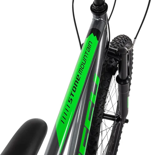 Vista 11 de Huffy Bicicleta de montaña Stone para hombres y mujeres, 20"/24"/26", 6 velocidades (20") o 21 velocidades, suspensión delantera o doble (varía)