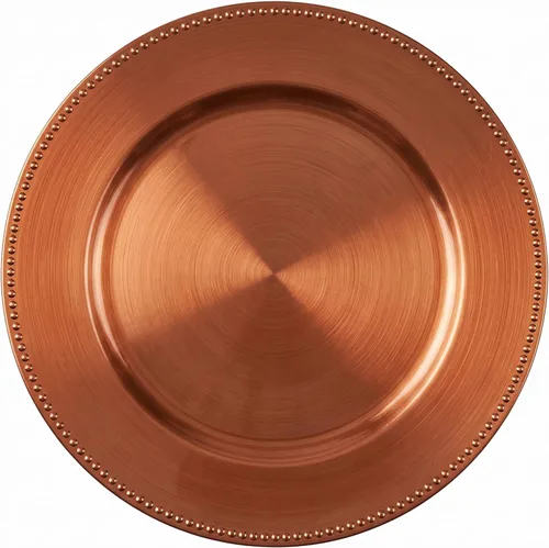 Vista 6 de ChargeIt by Jay Charge It by Jay Plato Cargador con Cuentas de 13" Plato de Servicio Decorativo de Melamina para el Hogar, Comedor Profesional