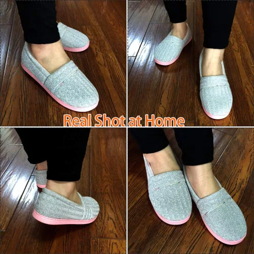 Vista 5 de Urbancolor Pantuflas de interior lavables con espalda cerrada para mujer, antideslizantes, transpirables, para el hogar