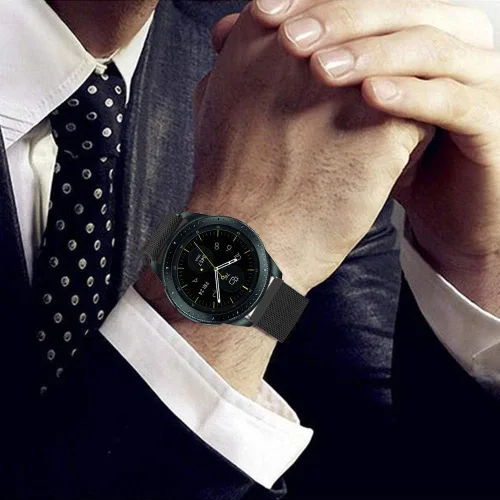 Vista 5 de Correa compatible con Galaxy Watch 4/4 Classic / 5/5 Pro / 6/6 classic / 3 1.614 in / Galaxy Watch 1.654 in / Active 2, correa de repuesto de malla