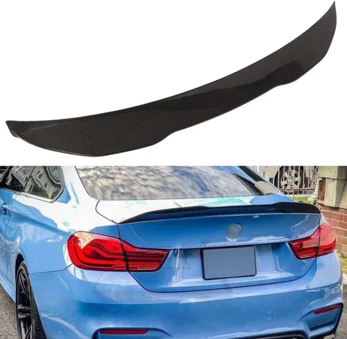 Vista 7 de SCITOO Alerón de fibra de carbono para ventana trasera para BMW F32 420i 428i 430i 435i 440i Coupé negro brillante alerón trasero