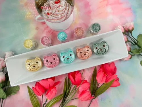 Vista 2 de Oh Sweet Art - Polvo de hielo, purpurina comestible para decorar pasteles, cupcakes, paletas de pastel y más, espolvorea el brillo y aporta encanto