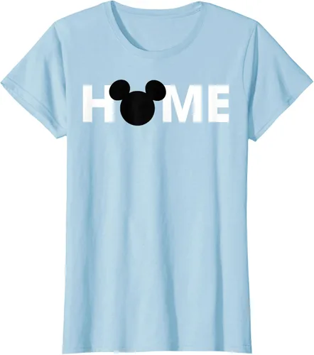 Vista 24 de Disney Mickey And Friends Mickey Silhouette Home - Camiseta, gris, S Gris Oscuro