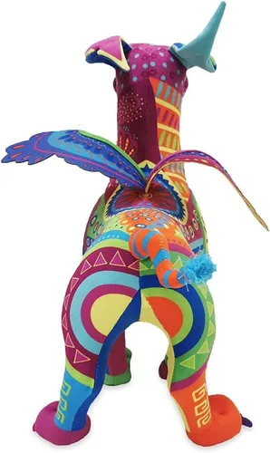 Vista 4 de Disney Pixar Peluche Dante Alebrije – Coco – 16 ½ pulgadas