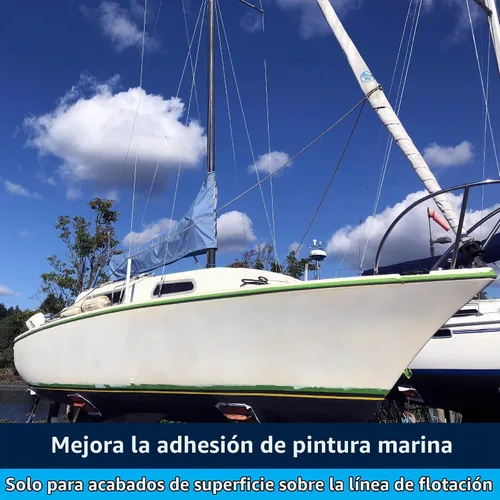 Vista 2 de TotalBoat Marine Topside - Imprimación de pintura para barco para fibra de vidrio y madera (gris, cuarto de galón)