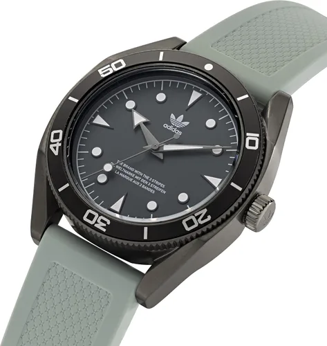 Vista 2 de adidas Reloj unisex con correa de silicona gris modelo AOFH220012I Gris