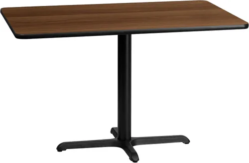 Vista 7 de Flash Furniture Stiles - Mesa rectangular laminada negra de 30 x 48 pulgadas con base de altura de mesa de 23.5 x 29.5 pulgadas