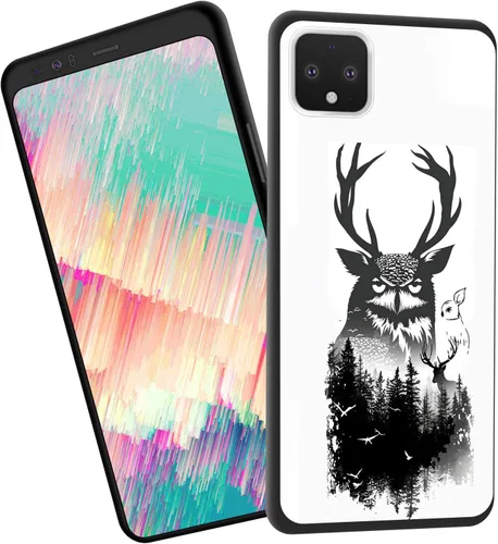 Vista 198 de Funda delgada para Google Pixel 4 XL, funda delgada de silicona de TPU suave a prueba de golpes para Google Pixel 4 XL, astronauta Galaxy