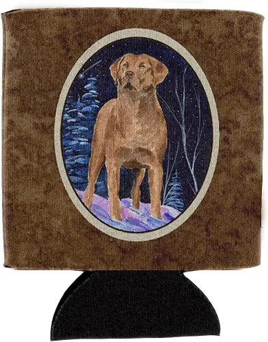 Vista 72 de Caroline's Treasures SS8447CC Starry Night English Bulldog - Enfriador para latas o botellas, lavable, funda plegable con aislamiento para bebidas