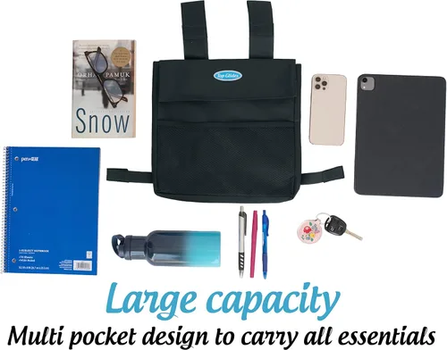 Vista 6 de Universal 5-Pocket 11"x11" Walker Side Mini-Pouch (negro)