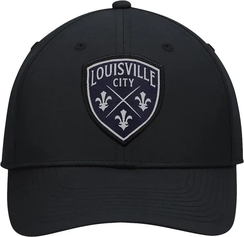 Vista 8 de Icon Sports Official USL Soccer Club Adjustable Cap - Unisex Adult negro (93CP-Black)