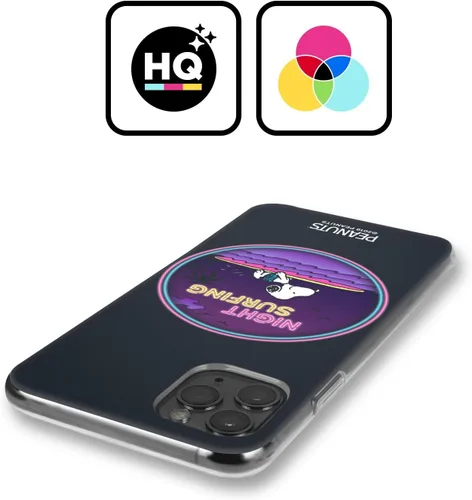Vista 198 de Head Case Designs Peanuts Tropical Surf Snoopy Aloha Disco Gel Funda con licencia oficial [protección de grado militar] compatible con Apple iPhone
