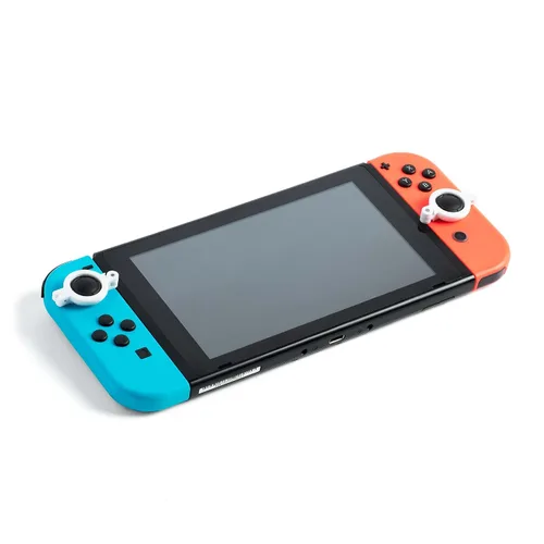Vista 4 de Joy Guardians - Joystick Stabilizer Clamps Compatible with Nintendo Switch Switch V2 and OLED Model Version White