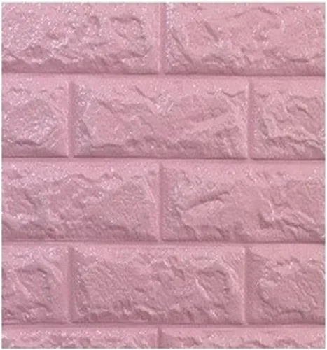 Vista 17 de Calcomanías de pared de ladrillo impermeables 3D de 27.56 x 11.81 pulgadas, paneles de pared autoadhesivos de espuma para TV, sala de estar