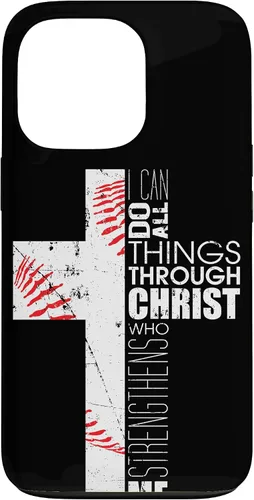 Vista 10 de Fundas de teléfono de béisbol para adolescentes y niños, entrenadores, cristianos, cruz, regalos para iPhone 17