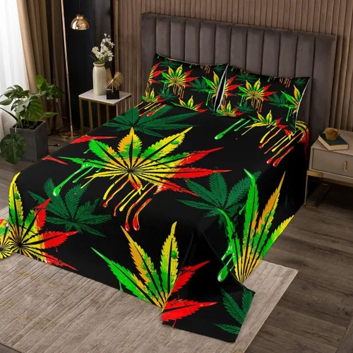 Vista 15 de Feelyou Colchas con estampado de piel de vaca, tamaño King, colcha acolchada de piel de vaca rústica para cabaña y cabaña, juego de colcha con Multi