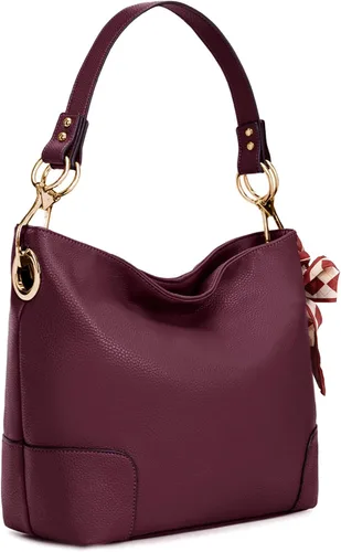 Vista 29 de Montana West - Bolsas hobo medianas para mujer, con asa superior, bandolera, bolso cruzado, bolsa de mano tipo cubo