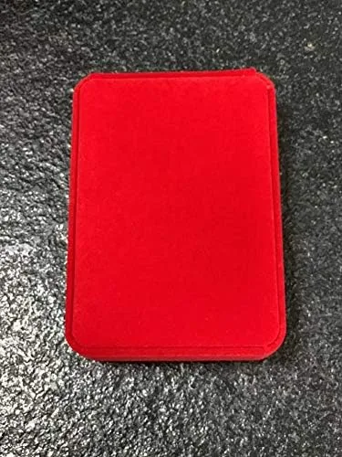 Vista 4 de JunningGor Conjuntos de joyas de boda Caja de terciopelo Collar Pendiente Anillo Display Case Soporte de almacenamiento (rojo)