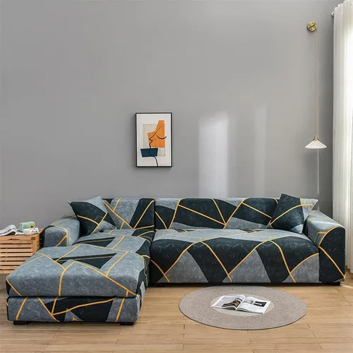 Vista 11 de MIPOPS Fundas de sofá 100% impermeables para sofás modulares en forma de L de 1, 2, 3, 4 plazas, funda elástica para sala de estar, protector de H