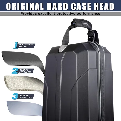 Vista 3 de CHAMPKEY Premium Soft-Padded Golf Travel Bags for Airlines - Travel Golf Gags for Airlines with Premium Oxford Fabric and Oversized Wheels