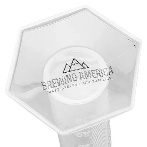 Vista 7 de Brewing America Vaso cilíndrico graduado de plástico de 3.4 fl oz – Frasco de tubo de ensayo de medición científica de 3.4 fl oz, marcado de 2