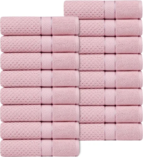 Vista 22 de Ample Decor Juego de toallas de baño 100% algodón, 6 piezas, suaves y absorbentes, de secado rápido, juego de toallas de baño