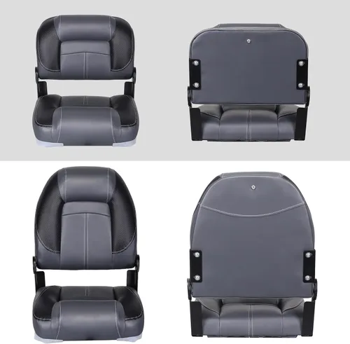 Vista 3 de Leader Accessories Asientos plegables para barco de pesca de 50" para bass boat