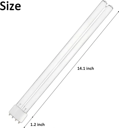 Vista 2 de Bombilla de repuesto de luz UV de 38 vatios con ozono para CTUV-38