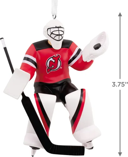 Vista 4 de Hallmark NHL New Jersey Devils Portero Ornamento de Navidad (0001OSL1882)