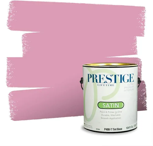 Vista 591 de Prestige Paints Pintura exterior e imprimación en uno, 1 galón, plano, coincidencia comparable de Valspar* Amber Rose*