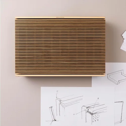 Vista 12 de Bang & Olufsen Beosound Level - Altavoz portátil multihabitación con Wi-Fi, tono dorado/roble claro