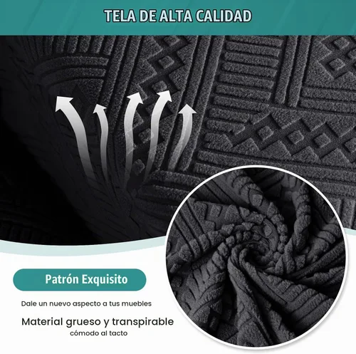 Vista 2 de Ruaozz Fundas de sofá modular de gran tamaño en forma de L para sofá reclinable de 5 asientos, fundas seccionales lavables y suaves extra grandes