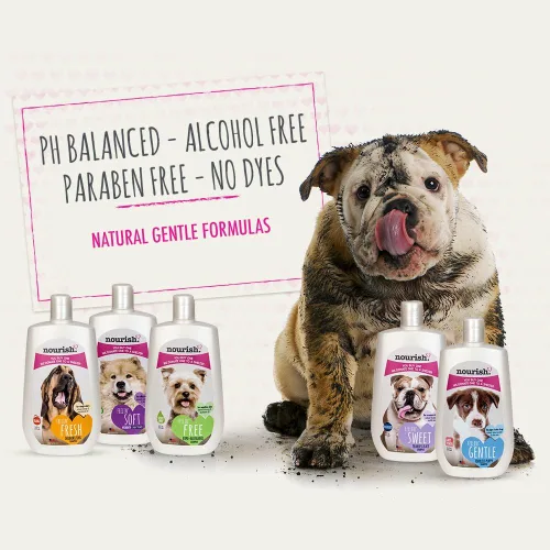 Vista 2 de Nourish Shed Control - Champú para perros, verbena de coco natural, 16 onzas, compra 1, donamos 1 a un refugio, fabricado en EE. UU., PH equilibrado
