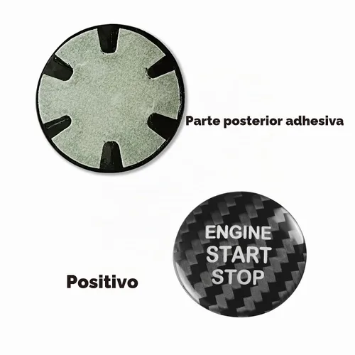 Vista 3 de QianBao - Interruptor de encendido de motor de fibra de carbono Negro