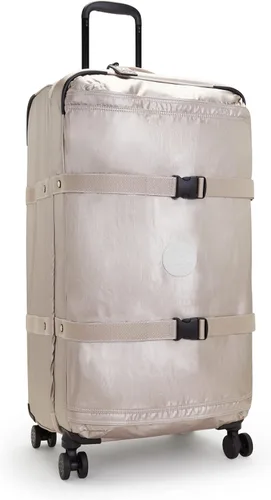 Vista 4 de Kipling Equipaje grande espontáneo con ruedas, Brillo metálico., Equipaje de rueda giratoria Spontaneous de 31 pulgadas para mujer, bloqueo aceptado
