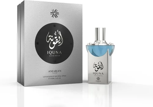 Vista 2 de Amaran Iquna Eau de Parfum para hombre – Colonia fresca y amaderada bergamota, almizcle y musgo de roble Fragancia masculina de larga duración