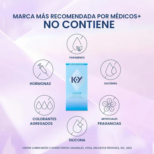 Vista 2 de K-Y Líquido Lubricante Personal de 5 onzas, Lubricante a base de agua, paquete de 2