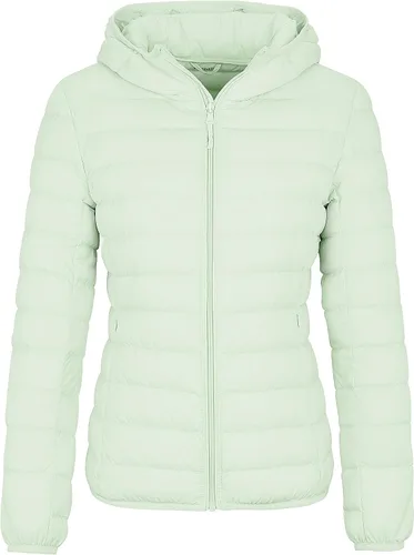 Vista 17 de Wantdo - Chaqueta de plumón corto con capucha para mujer Beige