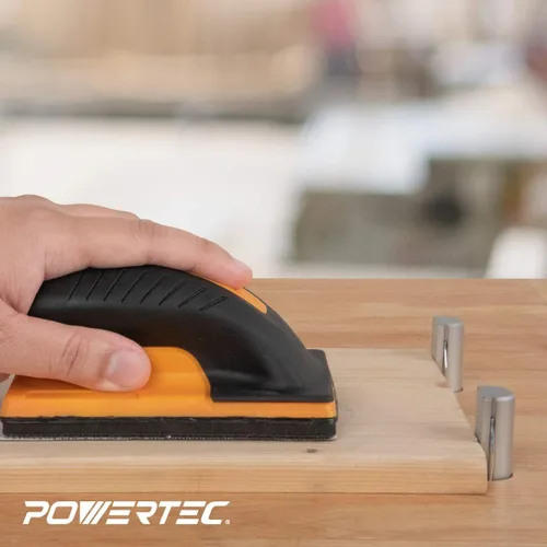 Vista 6 de POWERTEC 2 unidades de banco de aluminio con resorte para agujero de perro de banco de 3/4 pulgadas, banco para carpintería, se adapta a banco