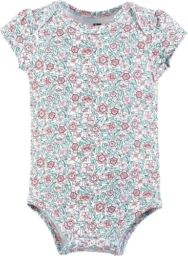 Vista 146 de Hudson Baby baby-girls Cotton Bodysuits 3-pack