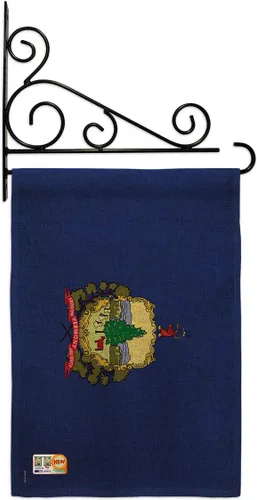 Vista 8 de Vermont Burlap Garden Flag Americana States USA American Territories Republic Country Particular Area Small Decorative Gift Yard House Banner