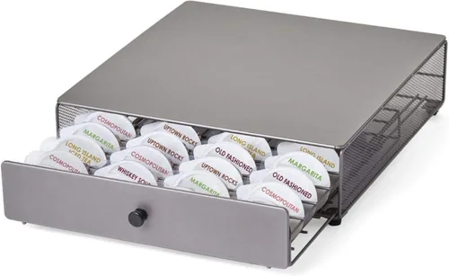 Vista 10 de Nifty Solutions Compatible con cóctel Bartesian con capacidad para hasta 24 cápsulas, giros de 360 grados, mediano (paquete de 1), negro, (5620)