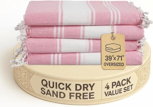 Vista 28 de LANE LINEN Toalla de Playa, Paquete de 2 Toallas de Playa de Gran Tamaño, 39"x71", Toallas de Piscina de Secado Rápido para Adultos, Absorbentes a