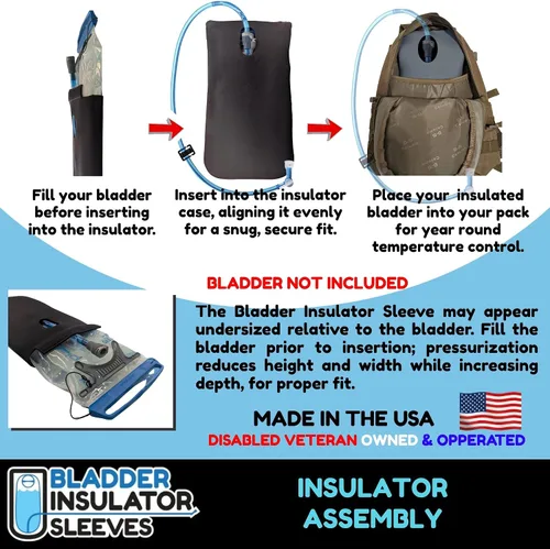 Vista 4 de Las fundas aislantes de vejiga son compatibles con los depósitos Platypus Big Zip EVO. Aísla tu vejiga de agua en esos días fríos o calurosos.